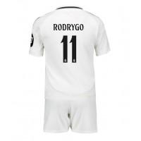 Real Madrid Rodrygo Goes #11 Hemmatröja Barn 2024-25 Kortärmad (+ Korta byxor)